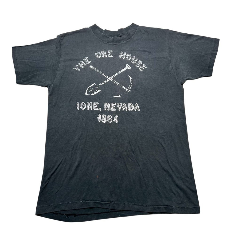 Bantams T-Shirt Men Large Black The Ore House Ione Nevada 1864 Vintage 60s Tee